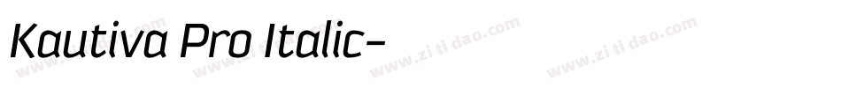 Kautiva Pro Italic字体转换